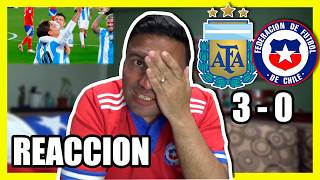 ARGENTINA vs CHILE Reaccion a goleada de Argentina [upl. by Zoba]