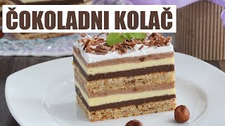 Čokoladni kolač sa 3 vrste čokolade Posebno ukusan recept [upl. by Nainatrad]