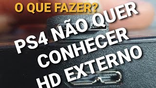 NÃO ESTOU CONSEGUINDO INSTALAR O HD EXTERNO NO PS4 [upl. by Vargas76]