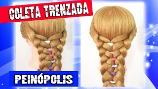 Peinados con Ligas para cada dia  Trenzados Faciles y Rapidos Trenzas para Niñas [upl. by Moonier]