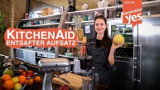 Warum uns der KitchenAid Entsafter Aufsatz 5KSM1JA so begeistert [upl. by Aliuqat380]