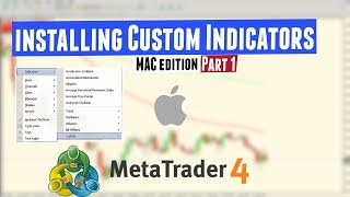 How to install custom indicators in MetaTrader 4 on MAC Part 1 [upl. by Lussier148]