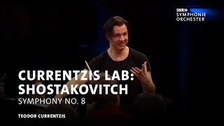 LAB Teodor Currentzis rehearses Shostakovitchs 8th  SWR Symphonieorchester [upl. by Haskel]