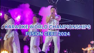 KARAOKE WORLD CHAMPIONSHIPS LIVE PERFORMANCES AT FUSION CEBU 2024 MUSIC FESTIVAL [upl. by Kurtis]