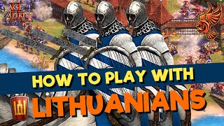 How to play LITHUANIANS in 2023 PRO TIPS REVEALED  Age of Empires 2 [upl. by Notnilc]