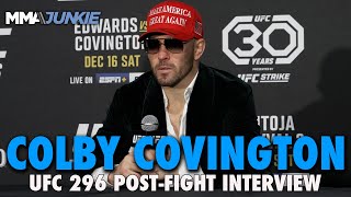 Colby Covington Thinks He Beat Leon Edwards at UFC 296 Calls out Wonderboy Thompson [upl. by Ahtanaram148]