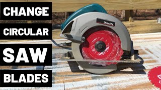 How To Change Circular Saw Blades [upl. by Acinod]