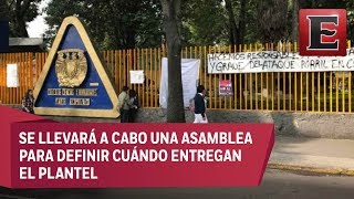 Continua el paro estudiantil en el CCH Azcapotzalco [upl. by Suirauqed]