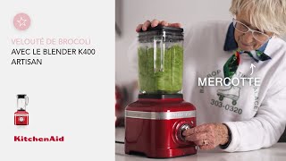 Velouté de brocoli minute avec le blender K400 Artisan  Recette de Mercotte  KitchenAid [upl. by Maddi]