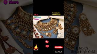 Rajwada chokar jewellery bridal nacklace designs  kundan chokar set designsartificial jewellery [upl. by Annoel716]