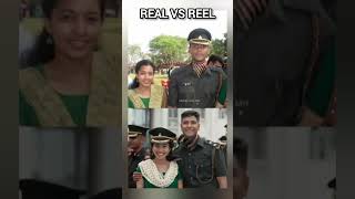 Amaran ❤❤movie real vs reel pair❤ [upl. by Homere]