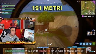 CICCIOGAMER89  CECCHINATA ASSURDA DA 191 METRI  FORTNITE [upl. by Eyma536]