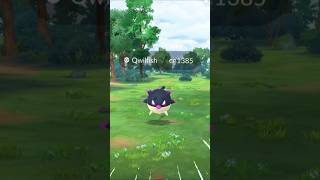 Catch qwilfish highest cp but💀inpokemongo viraltrendingshorts [upl. by Wald]