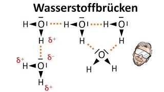 Wasserstoffbrückenbindungen Wasserstoffbrücken  Chemie Endlich Verstehen [upl. by Mikaela]