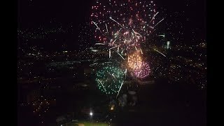 Beautiful Fireworks Above Amsterdam on New Years Eve 20172018 [upl. by Rausch]