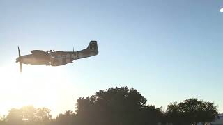 P51 Mustang flyby [upl. by Lavena659]