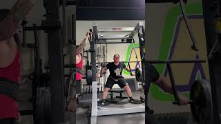 585 lb Cambered Bar Box Squat [upl. by Yetta]