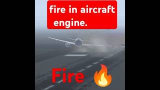 fire in aircraft engine  plane crash flysim aircraft rfs aviation short shorts [upl. by Hayarahs]