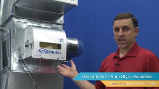 GeneralAire Drum Style Humidifier Troubleshooting  Water Leaking and Overflowing [upl. by Atnaloj]