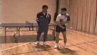 Topspin Bk vs push Liu Guoliang [upl. by Anasor]