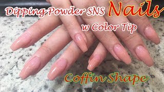 SNS COLOR TIP  DIPPING POWDER DESIGN [upl. by Itsa199]