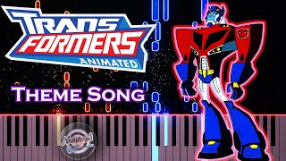 Transformers Animated Theme Song Piano Tutorial And Cover  Old Cartoon Songs Piano Tutorials [upl. by Muncey135]