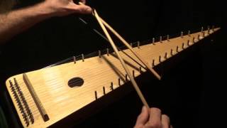 quotGreensleevesquot on Bowed Psaltery [upl. by Airual]