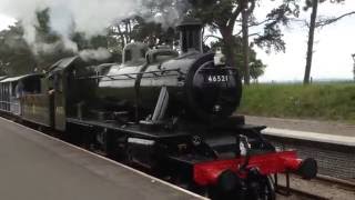 Ivatt Class 2 No 46521 at Cheltenham racecourse May 2016 [upl. by Shalna]