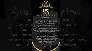 Lyrics as Wedding Vows 🦢🤍 Anita Baker  Giving You the Best That I Got  Elite Soirée  Lux Weddings [upl. by Ahsilram]