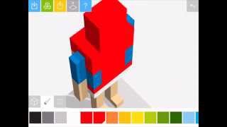 Tayasui Blocks  Lets build Spiderman [upl. by Dowski]