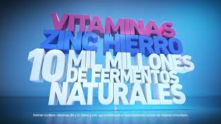 ANUNCIO TV  🥛🔬🧬 ACTIMEL 🥛🔬🧬 Con Vitaminas Zinc y Hierro [upl. by Drye]