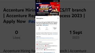 Accenture complete process  Apply for jobs in accenture accenture 2023 [upl. by Tabber]