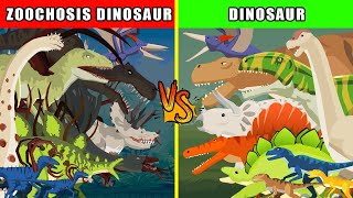 Zoochosis Dinosaurs vs Dinosaurs  Monster Animation [upl. by Elleined]