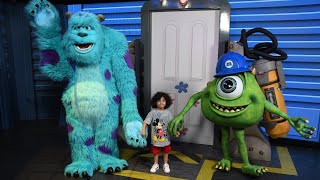 Meet Monster Inc Mike Wazowski and Suly At Hollywood Studio Disney world [upl. by Verlie]