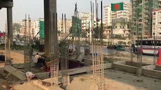 Beautiful Banani Dhaka Bangladesh বনানী এলিভেটেড এক্সপ্রেসওয়ে নিচে বিউটিফুল বনানী ঢাকা [upl. by Corwun]