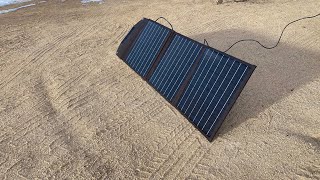 Rockpals 60w Solar Panel 6 Months ReviewOff GridPortablecar camping set up [upl. by Noet343]