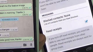 Stop or Disable Whatsapp Double Blue Tick Read Receipt [upl. by Nylecyoj]