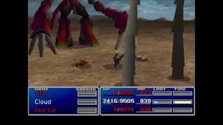 Final Fantasy VII Ruby Weapon Enemy Skill Only Solo Character Challenge SCESO Part 13 [upl. by Eynahpets]