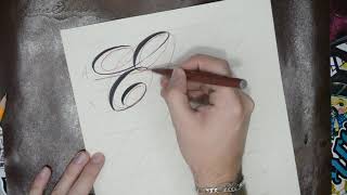 Estilo ScriptLetras quotDEFquot  Curso de Lettering Chicano  Iván Sánchez Crack105 [upl. by Durant]