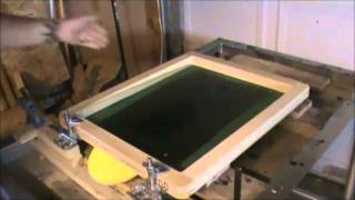 Slawface Skateboards How to silk screen a skateboard [upl. by Vanden129]