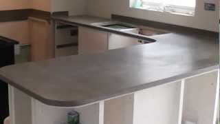 LG HIMacs Worktop in Verona by Prestige Work Surfaces Solid Surfaces Corian for Kitchens [upl. by Imaon]