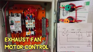 Exhaust Fan Motor Control Overview and Diagram  Local Electrician [upl. by Michaela]