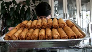 50 Egg Roll Challenge 10k Calories [upl. by Ettezzil248]