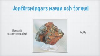 Jonföreningars namn och formel [upl. by Jimmie769]