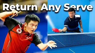 The ULTIMATE Guide on Returning Serves in Table Tennis [upl. by Mikel12]