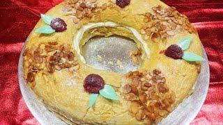 Roscón de Reyes con Nata I Sin azúcar I Apto para diabéticos [upl. by Dieter]