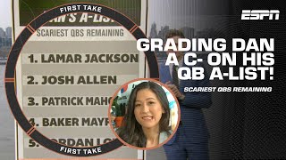 Giving Dans AList of SCARIEST QBs remaining a C 😱  First Take [upl. by Eilssel297]