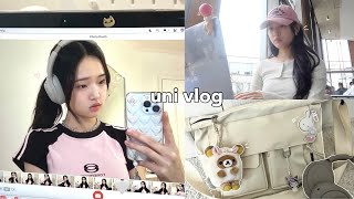 uni life vlog🧸 simple days at home life updates cute outfits shopping amp more [upl. by Lehcear]