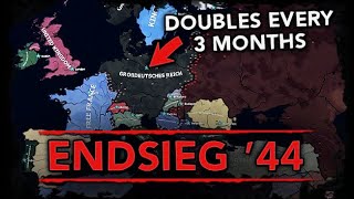 HoI4 ENDSIEG December 44  Wehrmacht DOUBLES Every 3 Months [upl. by Jabon53]