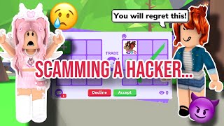 I Scammed A Hacker In Adopt Me But Then This Happened SHOCKING [upl. by Ambrose]